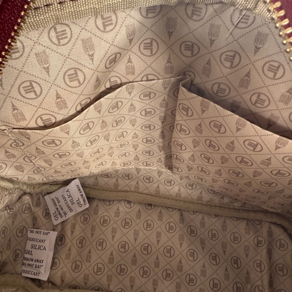 NWT London Fog/ Forever Fashion Laney Double Handle Shopper Oxblood - Picture 5 of 12